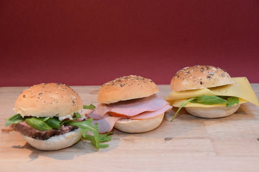 Trio ham - kaas - kip/truffelmayo